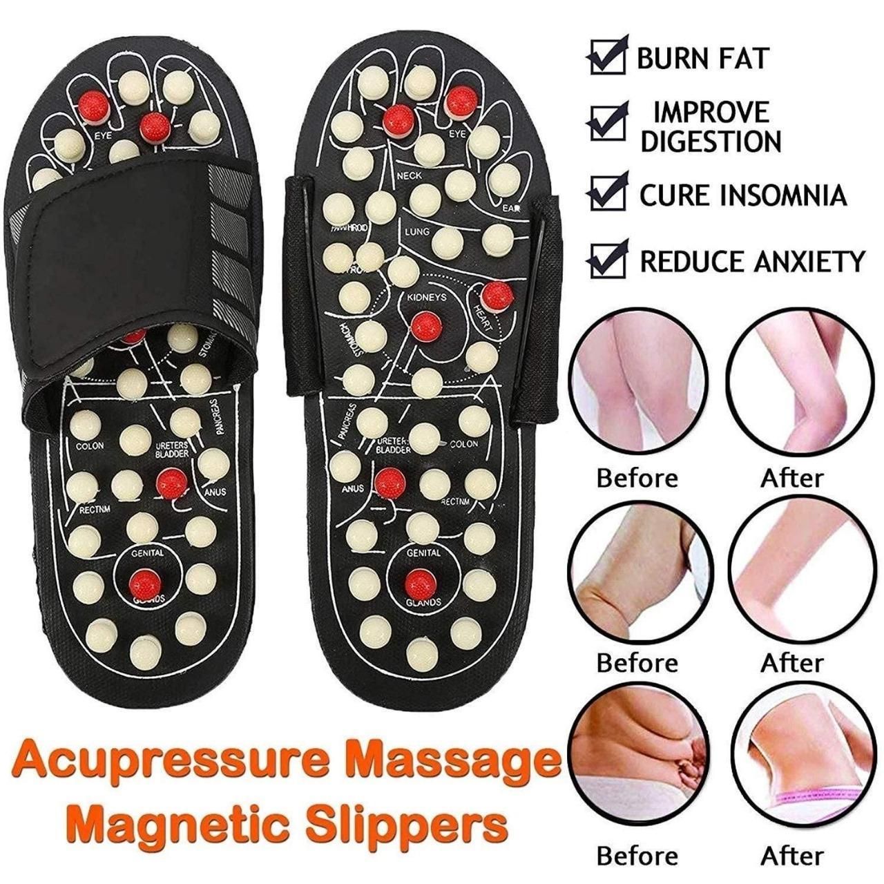Acupressure and Magnetic Therapy Slippers for Full Body Blood Circulation For Men and Women